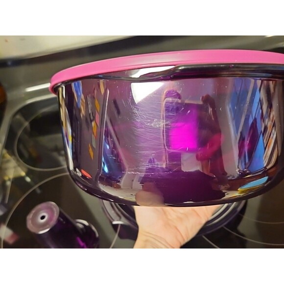 Tupperware Microwave Stack Cooker Starter Set New Purple - Picture 12 of 12